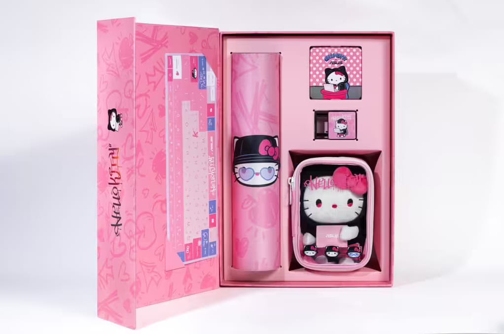 华硕Vivobook S14莓果粉限定版上市 联名Hello Kitty赠专属礼包